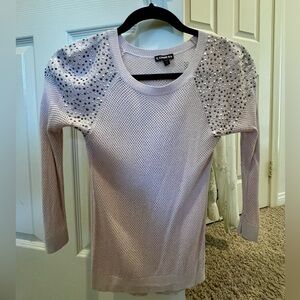 Express studded pink sweater